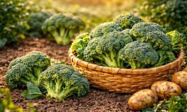 Классическая брокколи формирует боковые побеги после срезки