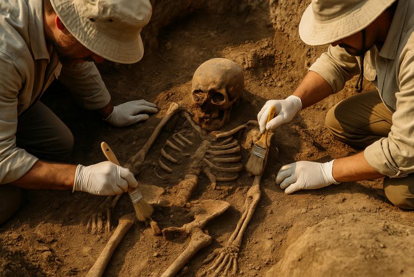 Археологи на раскопках