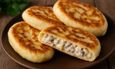 Кефирное тесто делает лепёшки мягкими и хрустящими