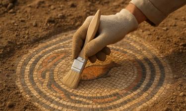 В Зале Маски и Павлина Виллы Поппеи найдены новые фрески