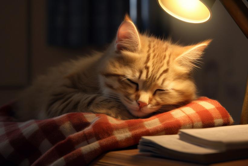 Спящая кошка Спящая кошка