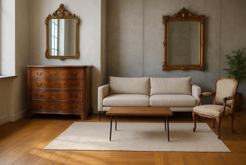 Старинная мебель в интерьере