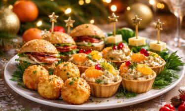 Порционная подача делает новогоднее меню более эстетичным