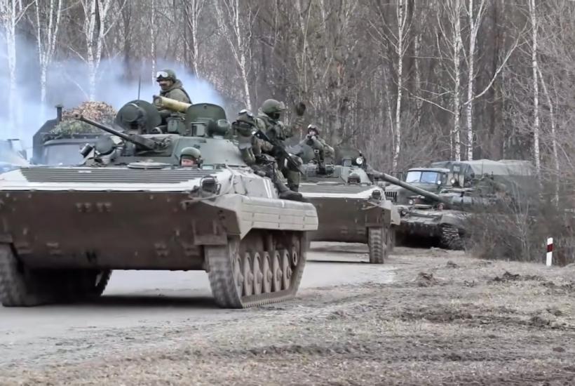Продвижение подразделений ВС РФ в рамках специальной военной операции. Кадры из Киевской области Продвижение подразделений ВС РФ в рамках специальной военной операции. Кадры из Киевской области