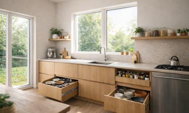 Тренд, который сметает шкафы: как французы делают кухню выше и легче без затрат