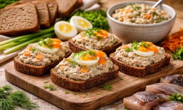 Селёдочный паштет из 4 ингредиентов прост в приготовлении