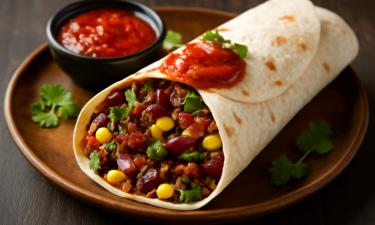Один кусочек — и вы в Мехико: сочное буррито с фаршем и острым томатным соусом