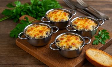 Соус бешамель делает жюльен густым и без сливок