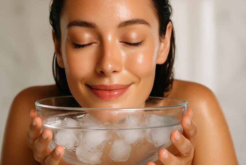 Ледяная ванна для лица