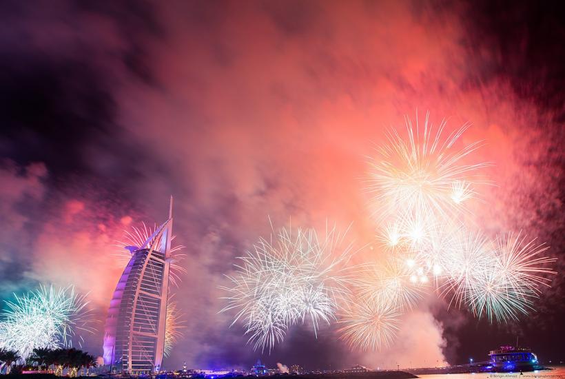Бурдж-эль-Араб, фейерверк
