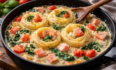 Черри лопаются сладким соком, сыр тянется нитями: паста, которую хочется готовить