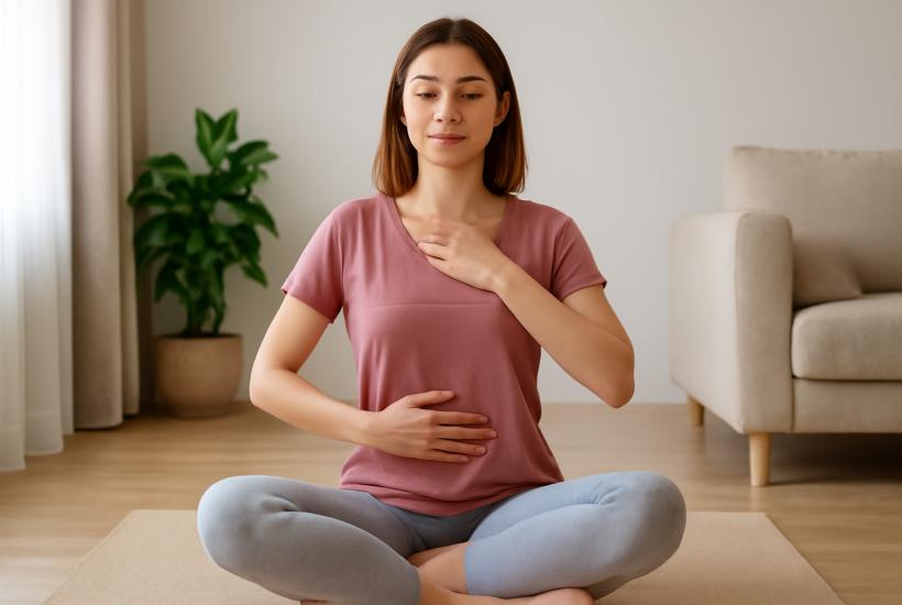 Практика дыхания в спокойной обстановке