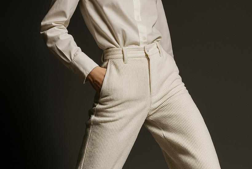 Девушка в брюках и рубашке