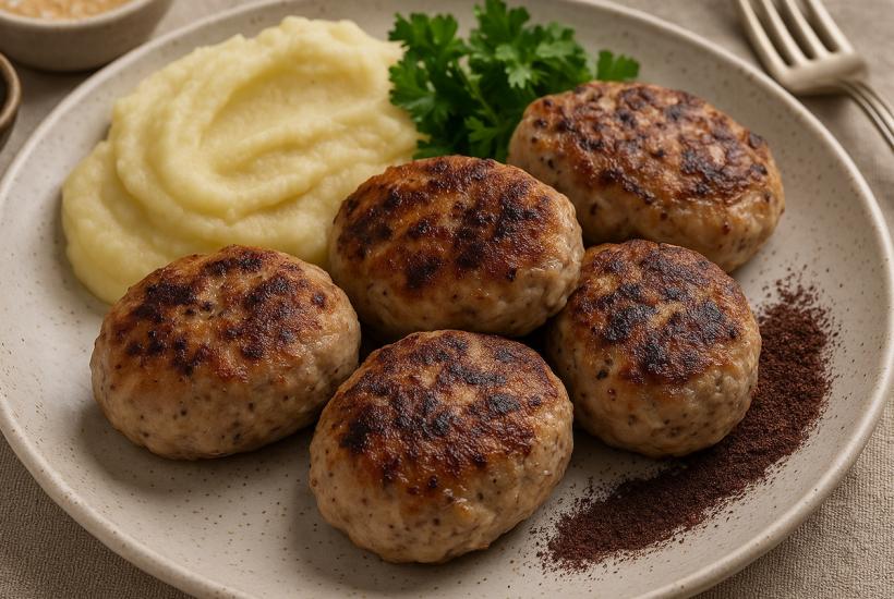 Котлеты из индейки с сушёной черёмухой Котлеты из индейки с сушёной черёмухой