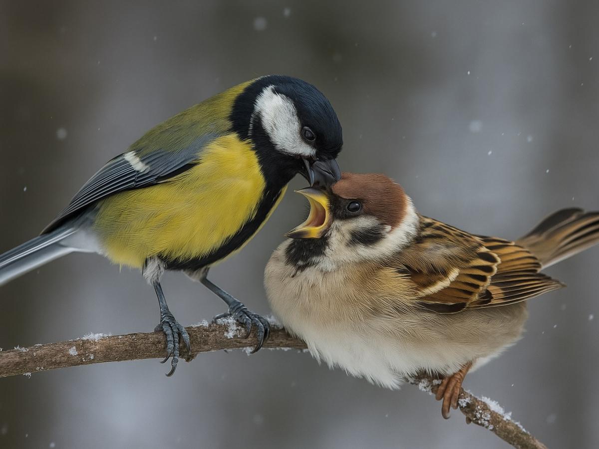 Синицы зимой расклевывают череп сородичей ради выживания  орнитолог Мишин