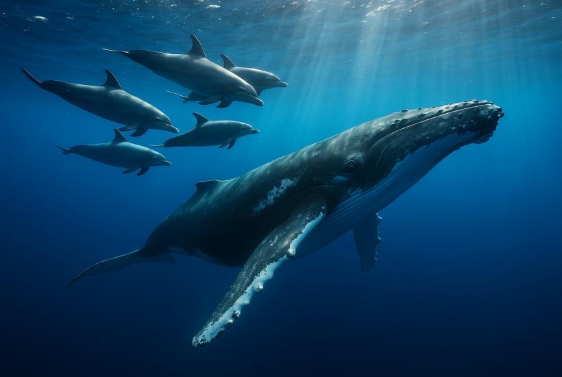 Исследование: дельфины и киты часто вступают в дружеские игровые контакты