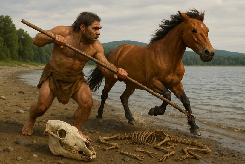Неандертальцы у древнего озера