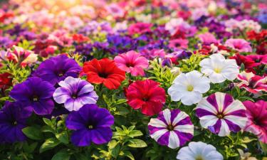 Ампельная петуния формирует побеги до 1 метра