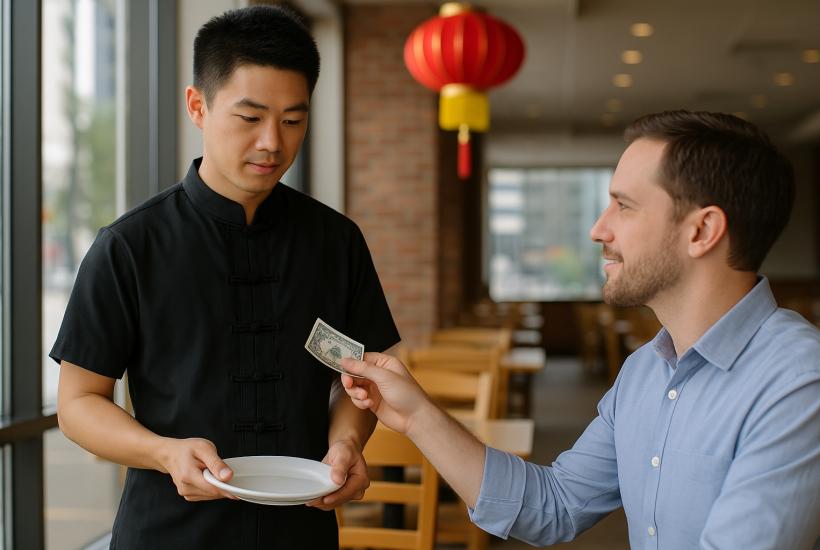 Чаевые в Китае