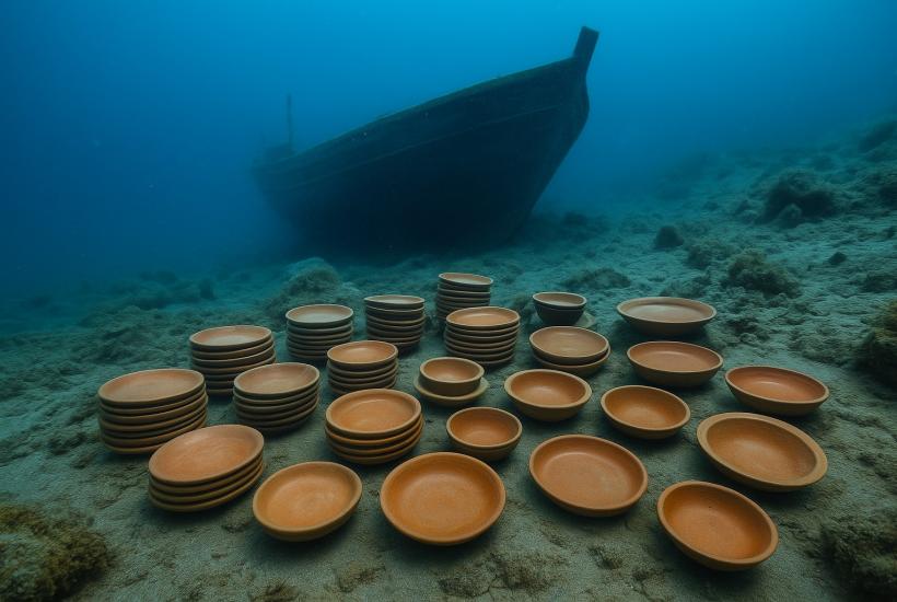 Античное судно у мыса Адрасан