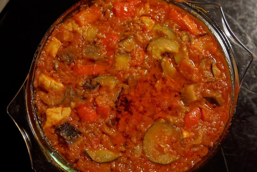 Салат из кабачков и сладких перцев