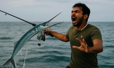 Смертельный прыжок из глубины: рыба с крокодильей пастью убила рыбака в Индии