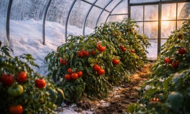 Кирпичная печь сохраняет тепло в теплице без розеток