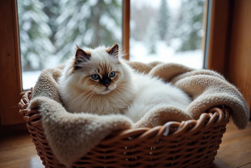 Кошка породы Рэгдолл