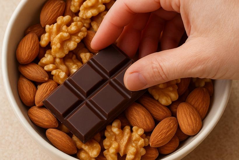 Шоколад и орехи
