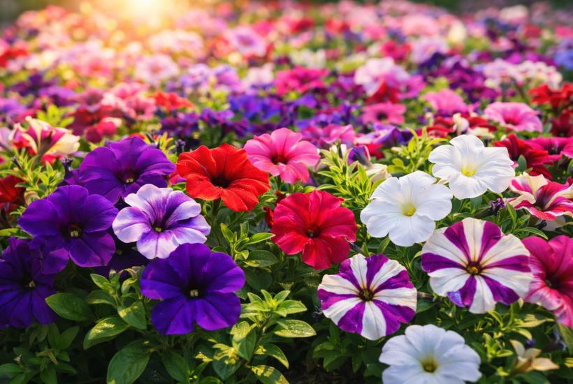 Цветущий ковер из петуний