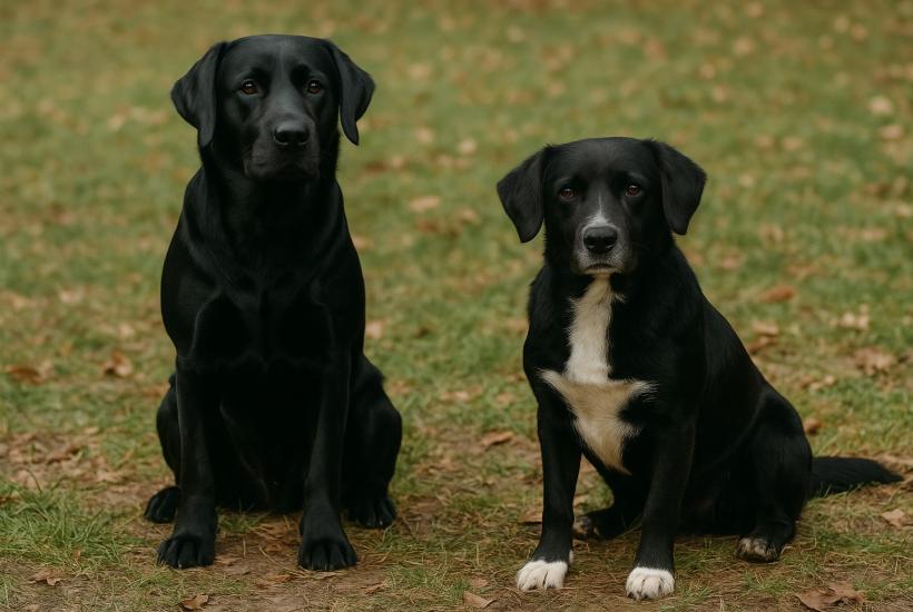 Лабрадор и водяная собака Святого Джона