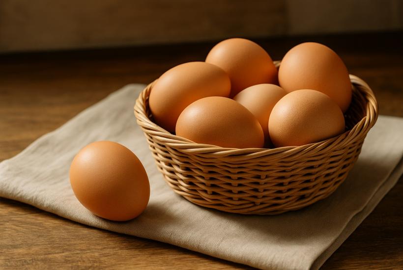 Корзина с яйцами