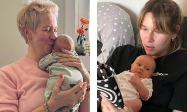 Татьяна Лазарева* показала, как нянчится с новорождённой внучкой