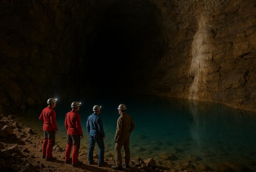 Υπόγεια λίμνη του σπηλαίου Βερέβκινα Υπόγεια λίμνη του σπηλαίου Βερέβκινα