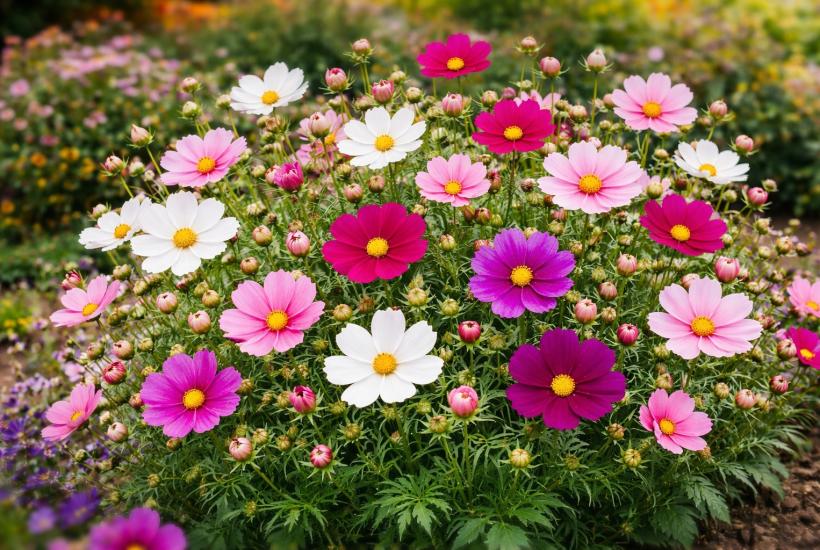 Цветущая космея
