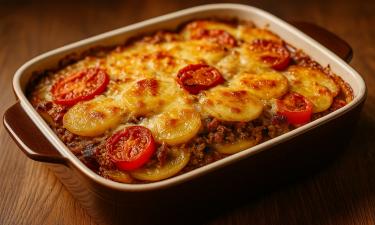 Простой ужин из картофеля и фарша можно приготовить за час