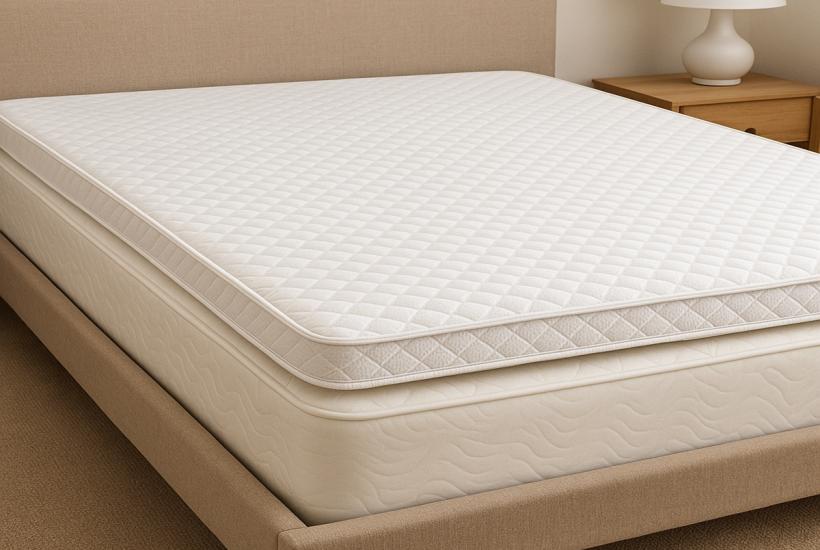 Топпер на кровати