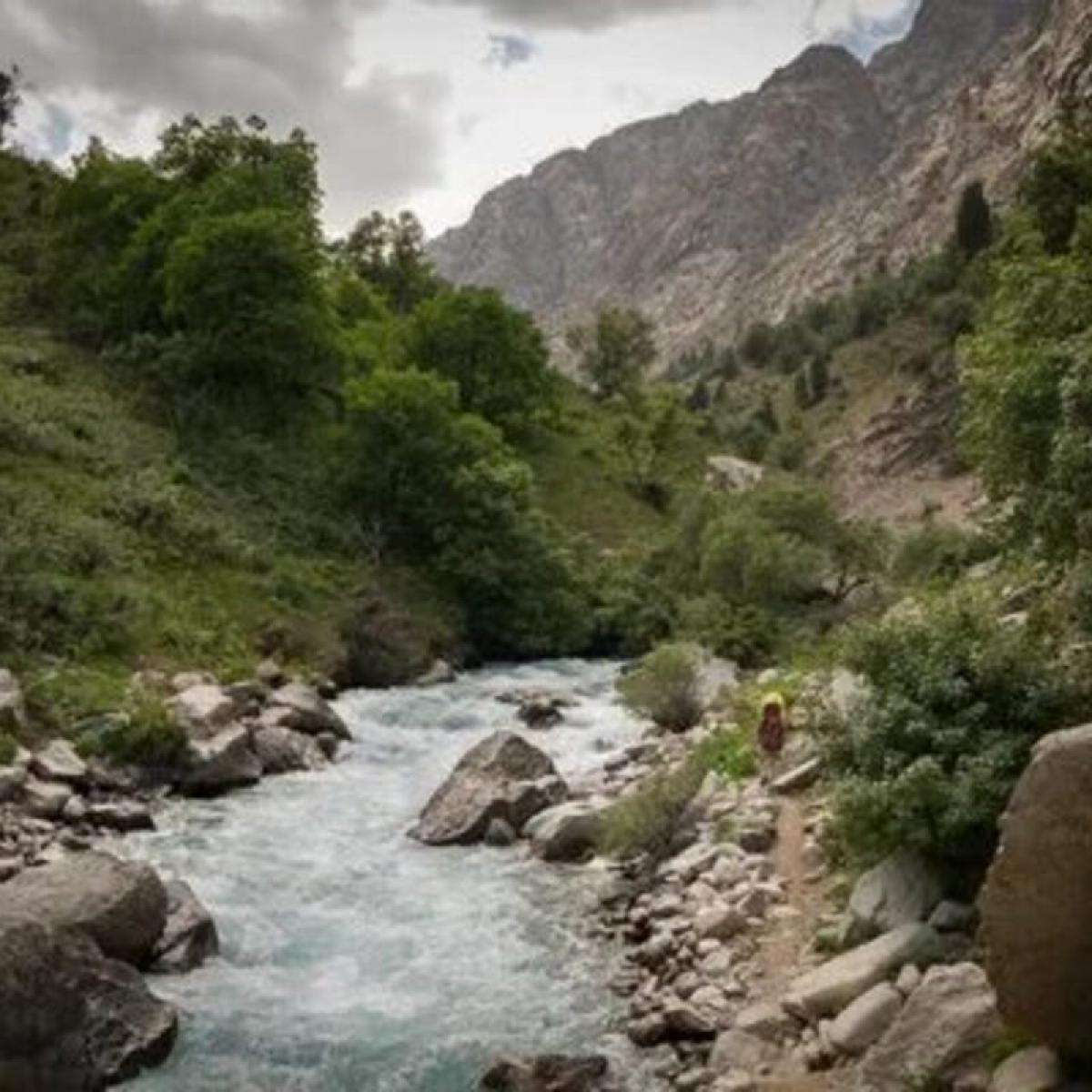 Эта горная река в Абхазии иногда течёт вспять