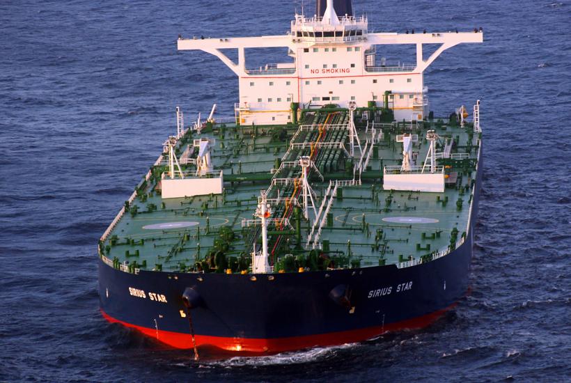 Нефтяной танкер MV Sirius Star под флагом Либерии стоит на якоре Нефтяной танкер MV Sirius Star под флагом Либерии стоит на якоре