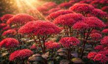 Алые купола соцветий поднимаются каждый год: цветок, который не спрашивает разрешения