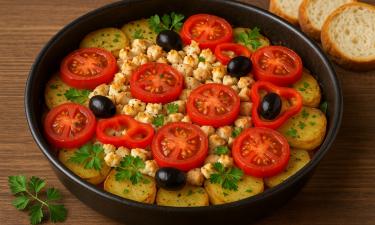 Фета делает деревенскую запеканку более насыщенной