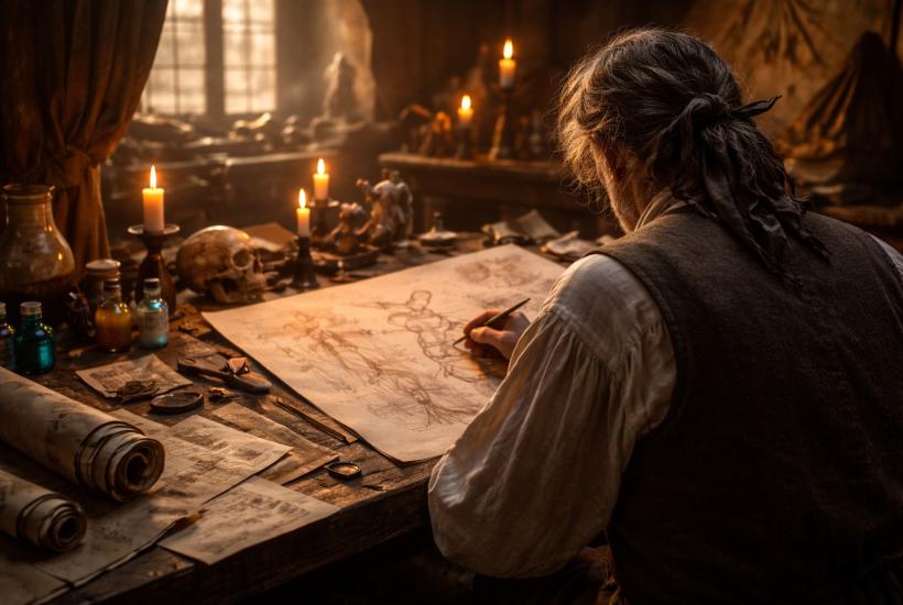 Художник за работой