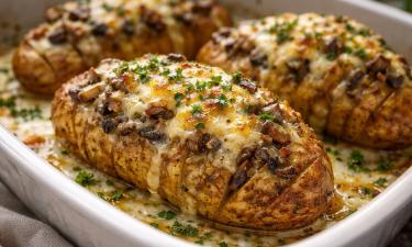 Сытно, просто и эффектно: картошка с начинкой собирает комплименты за ужином