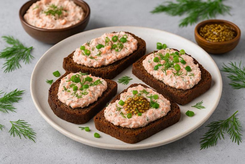 Намазка из сельди с северной горчицей