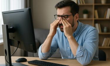 Невидимая эпидемия офисов: болезнь начинается с простого моргания — заканчивается потерей зрения