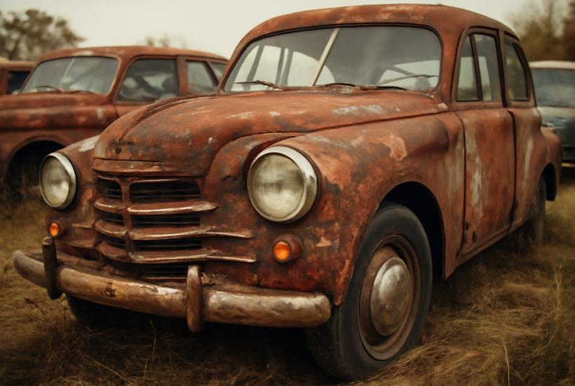 Советский ретро-автомобиль