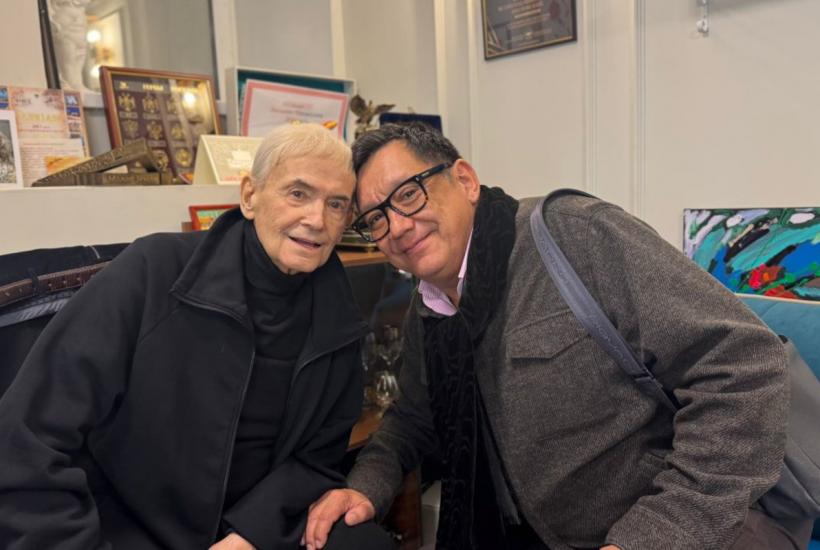 Народный артист РСФСР Всеволод Шиловский и режиссёр Егор Кончаловский