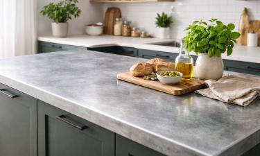 Цинковая столешница возвращается в дизайн кухонь 2026 года — ouest-france