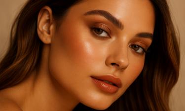 Макияж в тёплых карамельных тонах заменяет сложный контуринг