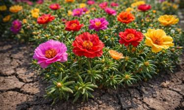 Портулак цветет с июня до заморозков без перерывов